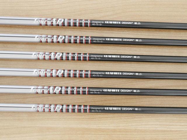 Iron set : Titleist : ชุดเหล็ก Titleist AP1 716 (ออกปี 2016) มีเหล็ก 5-Pw (6 ชิ้น) ก้านกราไฟต์ Tour AD 75 Flex S
