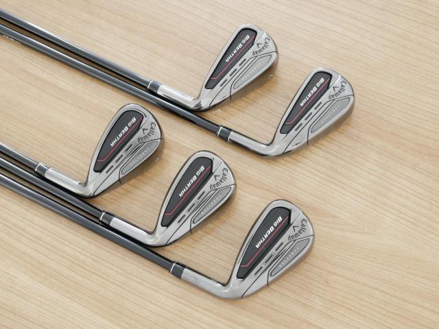 Iron set : Callaway : ชุดเหล็ก Callaway Big Bertha (รุ่นล่าสุด ปี 2023 ตีง่ายที่สุดของ Callaway) มีเหล็ก 6-Pw (5 ชิ้น) ก้านกราไฟต์ Fujikura Speeder NX Flex R