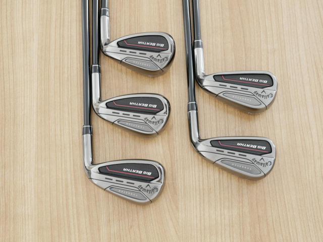 Iron set : Callaway : ชุดเหล็ก Callaway Big Bertha (รุ่นล่าสุด ปี 2023 ตีง่ายที่สุดของ Callaway) มีเหล็ก 6-Pw (5 ชิ้น) ก้านกราไฟต์ Fujikura Speeder NX Flex R
