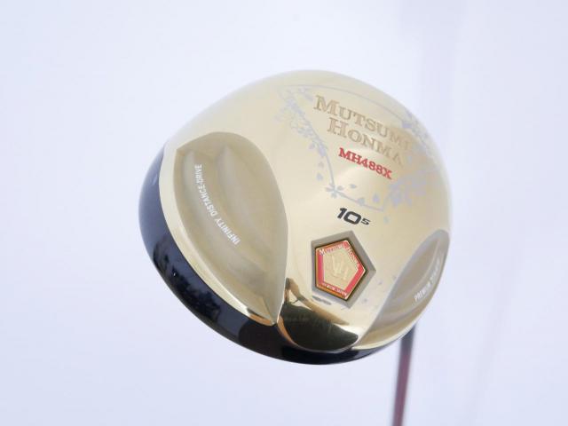 Driver : Other Brand : ไดรเวอร์ Mutsumi Honma MH488X (หัวขนาด 488cc. หน้าเด้งเกินกฏ) Loft 10.5 Flex SR