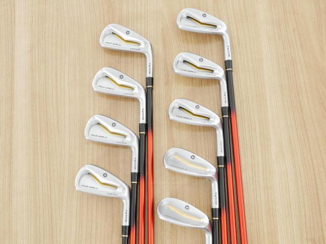 Iron set : Honma : ชุดเหล็ก Honma Tour World TW717P (Forged) มีเหล็ก 4-11,Sw (9 ชิ้น) ก้านกราไฟต์ Honma ARMRQ 8 (54) Flex R (2 ดาว)
