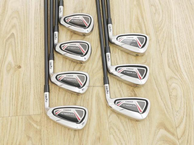 Iron set : Honma : ชุดเหล็ก Honma Tour World ZERO (ใบใหญ่ ตีง่าย ไกล) มีเหล็ก 6-10,Aw,Sw (7 ชิ้น) ก้านกราไฟต์ Flex S