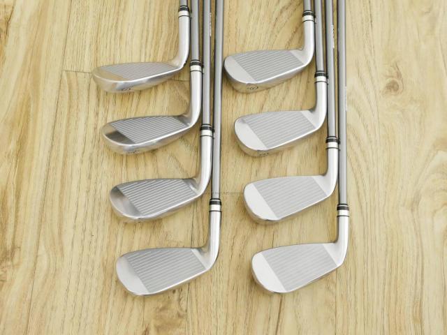 Iron set : PRGR : ชุดเหล็กกระเทย PRGR NEW Egg (ปี 2020 ตีง่ายและไกลมากๆ เด้งสุดๆ COR 0.82) มีเหล็ก 6-Pw,Aw,As,Sw (8 ชิ้น) ก้านกราไฟต์ M-37 Flex R
