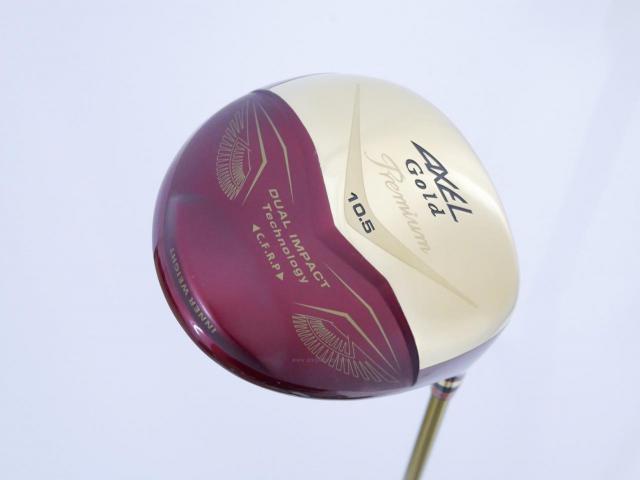 Driver : Tsuruya : ไดรเวอร์ Tsuruya AXEL Gold Premium IV (รุ่นปี 2021 ตัวท๊อป หน้าเด้งสุดๆ COR 0.87 ของใหม่ 4 หมื่น) Loft 10.5 Flex S