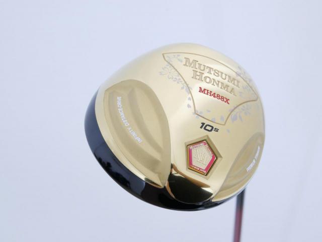 Driver : Other Brand : ไดรเวอร์ Mutsumi Honma MH488X (หัวขนาด 488cc. หน้าเด้งเกินกฏ) Loft 10.5 Flex SR