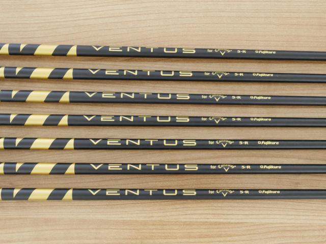 Iron set : Callaway : ชุดเหล็ก Callaway Rogue ST Max (ออกปี 2022 ตีง่าย ไกลมาก) มีเหล็ก 6-Pw,Aw,Gw (7 ชิ้น) ก้านกราไฟต์ Fujikura VENTUS 5 Flex R