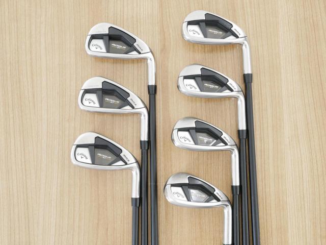 Iron set : Callaway : ชุดเหล็ก Callaway Rogue ST Max (ออกปี 2022 ตีง่าย ไกลมาก) มีเหล็ก 6-Pw,Aw,Gw (7 ชิ้น) ก้านกราไฟต์ Fujikura VENTUS 5 Flex R