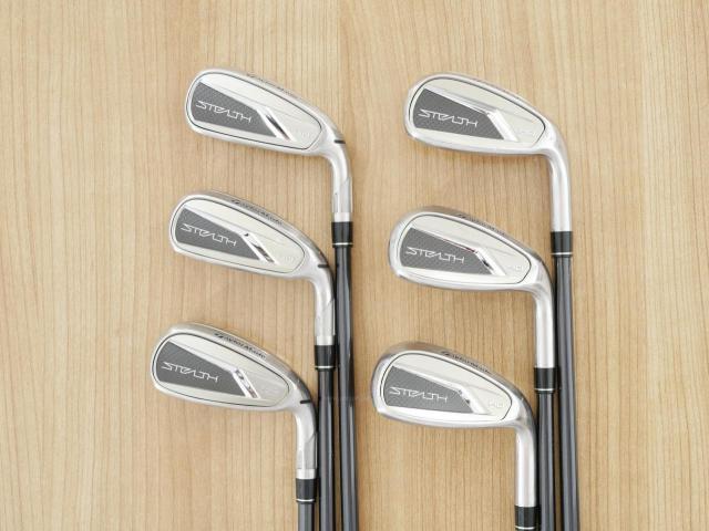 Iron set : Taylormade : ชุดเหล็ก Taylormade Stealth HD (ออกปี 2022 Japan Spec. ใบใหญ่มาก ตีง่ายสุดๆ) มีเหล็ก 6-Pw,Aw (6 ชิ้น) ก้านกราไฟต์ Mitsubishi Tensei TM60 Flex R