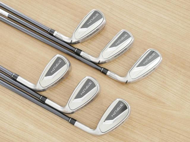 Iron set : Taylormade : ชุดเหล็ก Taylormade Stealth HD (ออกปี 2022 Japan Spec. ใบใหญ่มาก ตีง่ายสุดๆ) มีเหล็ก 6-Pw,Aw (6 ชิ้น) ก้านกราไฟต์ Mitsubishi Tensei TM60 Flex R