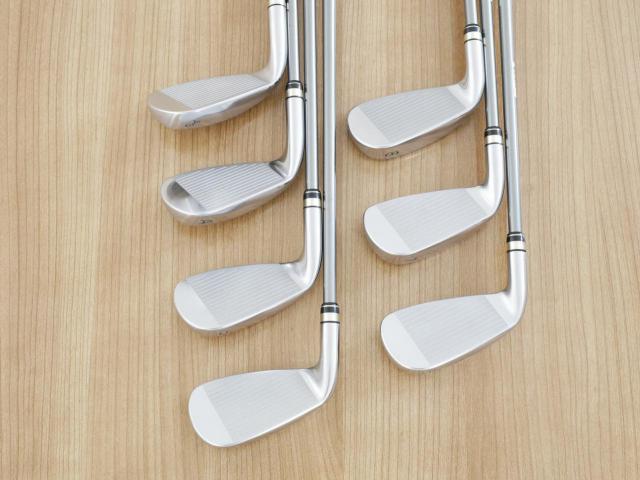 Iron set : PRGR : ชุดเหล็กกระเทย PRGR NEW Egg (ปี 2020 ตีง่ายและไกลมากๆ เด้งสุดๆ COR 0.82) มีเหล็ก 6-Pw,Aw,As (7 ชิ้น) ก้านกราไฟต์ M-40 Flex SR