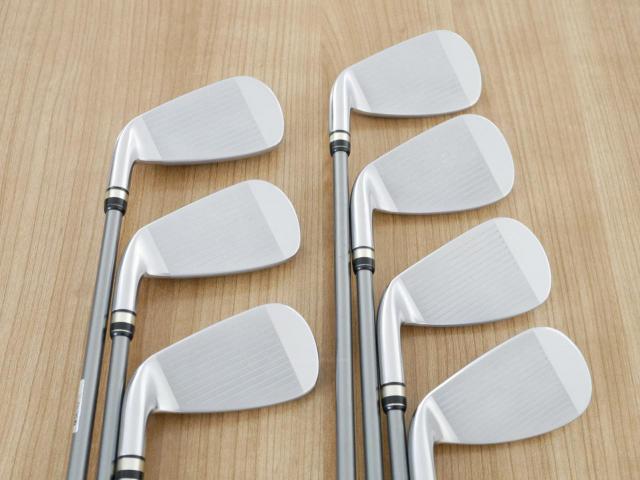 Iron set : PRGR : ชุดเหล็กกระเทย PRGR NEW Egg (ปี 2020 ตีง่ายและไกลมากๆ เด้งสุดๆ COR 0.82) มีเหล็ก 6-Pw,Aw,As (7 ชิ้น) ก้านกราไฟต์ M-40 Flex SR