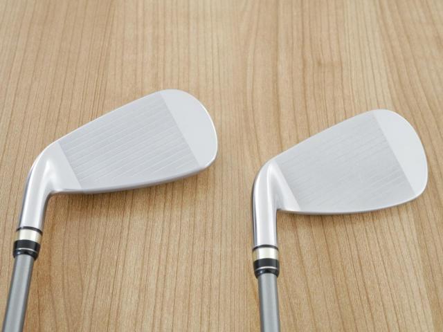 Iron set : PRGR : ชุดเหล็กกระเทย PRGR NEW Egg (ปี 2020 ตีง่ายและไกลมากๆ เด้งสุดๆ COR 0.82) มีเหล็ก 6-Pw,Aw,As (7 ชิ้น) ก้านกราไฟต์ M-40 Flex SR