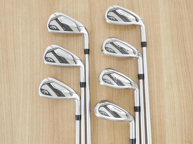 Iron set : Callaway : ชุดเหล็ก Callaway Mavrik MAX (ออกปี 2020 ตีง่าย ไกลมากๆ) มีเหล็ก 6-Pw,Aw,Sw (7 ชิ้น) ก้านกราไฟต์ Mitsubishi Diamana 40 Flex R