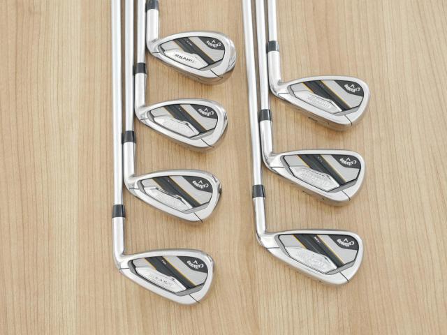 Iron set : Callaway : ชุดเหล็ก Callaway Mavrik MAX (ออกปี 2020 ตีง่าย ไกลมากๆ) มีเหล็ก 6-Pw,Aw,Sw (7 ชิ้น) ก้านกราไฟต์ Mitsubishi Diamana 40 Flex R