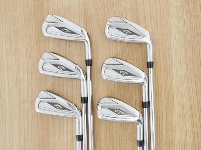 Iron set : Callaway : ชุดเหล็ก Callaway Paradym Ai Smoke HL (ออกปี 2024 ตีง่ายมาก ไกล Japan Spec.) มีเหล็ก 5-Pw (6 ชิ้น) ก้านเหล็ก NS Pro 950 NEO Flex S