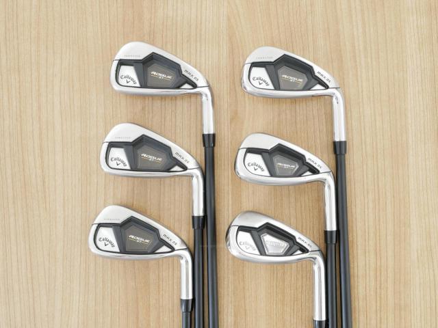 Iron set : Callaway : ชุดเหล็ก Callaway Rogue ST Max OS (ออกปี 2022 ตีง่ายสุดๆ ไกลสุดๆ) มีเหล็ก 6-Pw,Aw (6 ชิ้น) ก้านกราไฟต์ Fujikura VENTUS 5 Flex R
