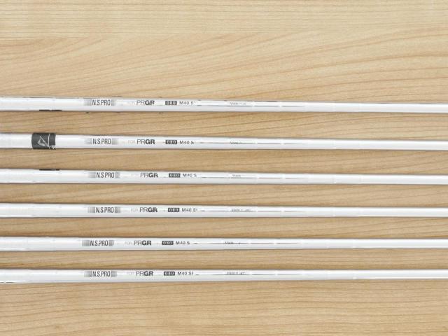 Iron set : PRGR : ชุดเหล็ก PRGR Egg PF Forged (รุ่นปี 2019 ตีง่ายและไกลมากๆ โกงสุดๆ) มีเหล็ก 7-Pw,Aw,As (6 ชิ้น) ก้านเหล็ก NS Pro 80 Flex SR