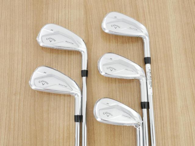 Iron set : Callaway : **ของใหม่ ยังไม่แกะพลาสติก** ชุดเหล็ก Callaway ELYTE X (ออกปี 2025 ตีง่ายมาก ไกล Japan Spec.) มีเหล็ก 6-Pw (5 ชิ้น) ก้านเหล็ก NS Pro Zelos 7 Flex R