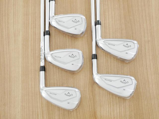 Iron set : Callaway : **ของใหม่ ยังไม่แกะพลาสติก** ชุดเหล็ก Callaway ELYTE X (ออกปี 2025 ตีง่ายมาก ไกล Japan Spec.) มีเหล็ก 6-Pw (5 ชิ้น) ก้านเหล็ก NS Pro Zelos 7 Flex R