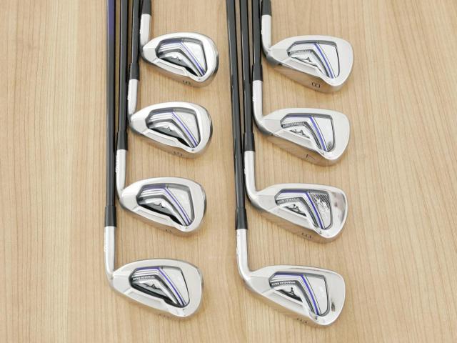 Iron set : Mizuno : ชุดเหล็ก Mizuno JPX EIII SV Titanium (ตัวท้อป ใบใหญ่ที่สุดของ Mizuno ตีง่ายมาก หน้าเด้ง ตีไกล) มีเหล็ก 5-Pw,Aw,Sw (8 ชิ้น) ก้านกราไฟต์ Flex SR