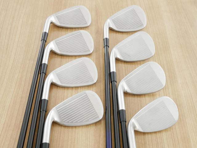 Iron set : Mizuno : ชุดเหล็ก Mizuno JPX EIII SV Titanium (ตัวท้อป ใบใหญ่ที่สุดของ Mizuno ตีง่ายมาก หน้าเด้ง ตีไกล) มีเหล็ก 5-Pw,Aw,Sw (8 ชิ้น) ก้านกราไฟต์ Flex SR