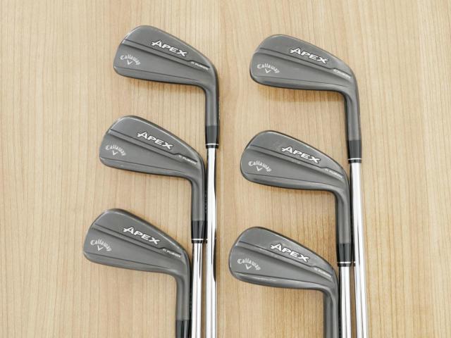 Iron set : Callaway : ชุดเหล็ก Callaway Apex Ti Fusion Black (รุ่นท็อปสุด แพงที่สุด ปี 2025 ของใหม่ 8 หมื่นบาท) มีเหล็ก 5-Pw (6 ชิ้น) ก้านเหล็ก NS Pro Modus 105 Flex S