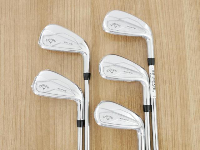 Iron set : Callaway : **ของใหม่ ยังไม่แกะพลาสติก** ชุดเหล็ก Callaway ELYTE (ออกปี 2025 ตีง่ายมาก ไกล Japan Spec.) มีเหล็ก 6-Pw (5 ชิ้น) ก้านเหล็ก NS Pro 950 NEO Flex R