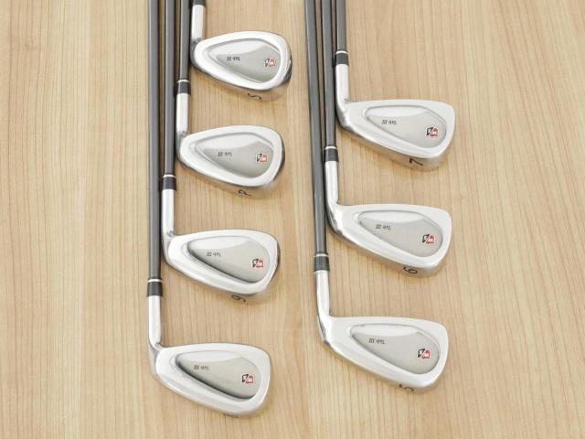Iron set : Other Brand : ชุดเหล็ก Wilson TAB III (รุ่นท๊อปสุด หน้าเด้ง ตีไกล) มีเหล็ก 5-Pw,Sw (7 ชิ้น) ก้านกราไฟต์ Flex R