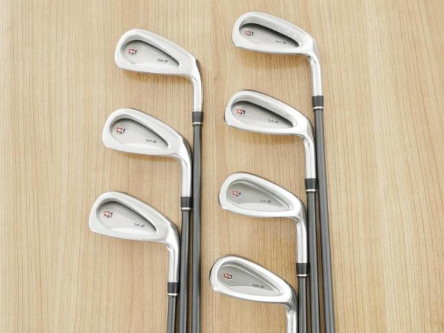 Iron set : Other Brand : ชุดเหล็ก Wilson TAB III (รุ่นท๊อปสุด หน้าเด้ง ตีไกล) มีเหล็ก 5-Pw,Sw (7 ชิ้น) ก้านกราไฟต์ Flex R