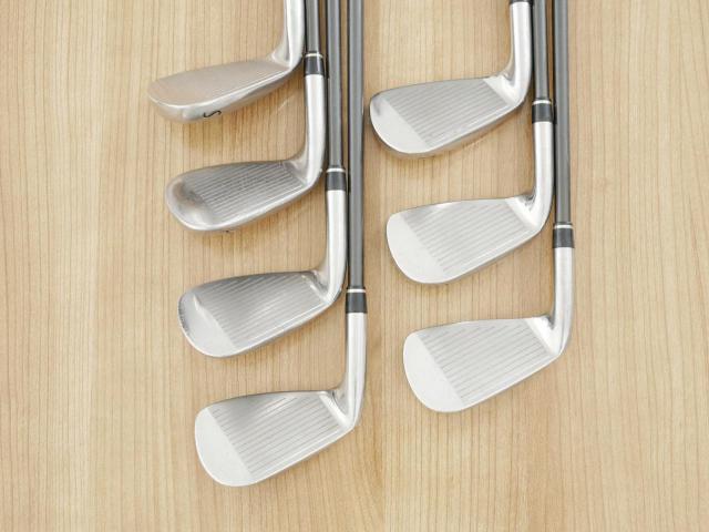 Iron set : Other Brand : ชุดเหล็ก Wilson TAB III (รุ่นท๊อปสุด หน้าเด้ง ตีไกล) มีเหล็ก 5-Pw,Sw (7 ชิ้น) ก้านกราไฟต์ Flex R