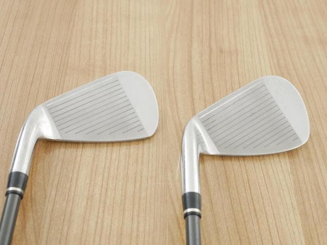 Iron set : Other Brand : ชุดเหล็ก Wilson TAB III (รุ่นท๊อปสุด หน้าเด้ง ตีไกล) มีเหล็ก 5-Pw,Sw (7 ชิ้น) ก้านกราไฟต์ Flex R