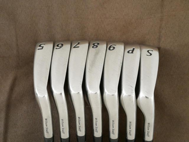 Iron set : Other Brand : ชุดเหล็ก Wilson TAB III (รุ่นท๊อปสุด หน้าเด้ง ตีไกล) มีเหล็ก 5-Pw,Sw (7 ชิ้น) ก้านกราไฟต์ Flex R