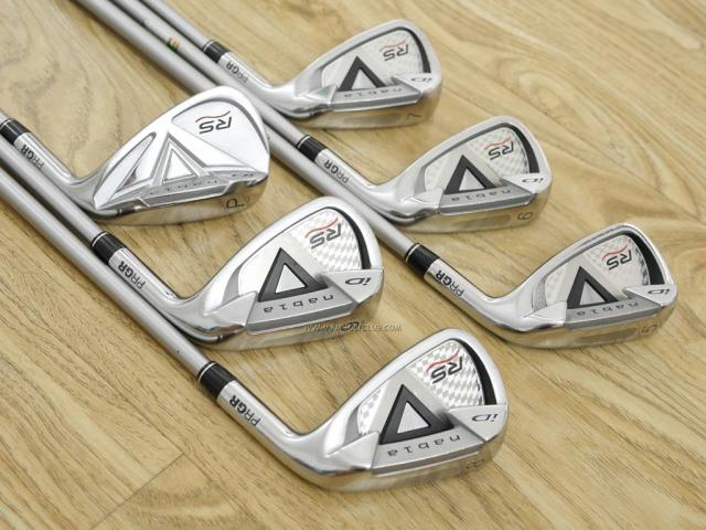 Iron set : PRGR : ชุดเหล็ก PRGR ID Nabla RS Titan Face (ปี 2015 หน้าเด้ง ตีไกล) มีเหล็ก 5-Pw (6 ชิ้น) ก้านกราไฟต์ Mitsubishi Rayon M-37 (Flex R)