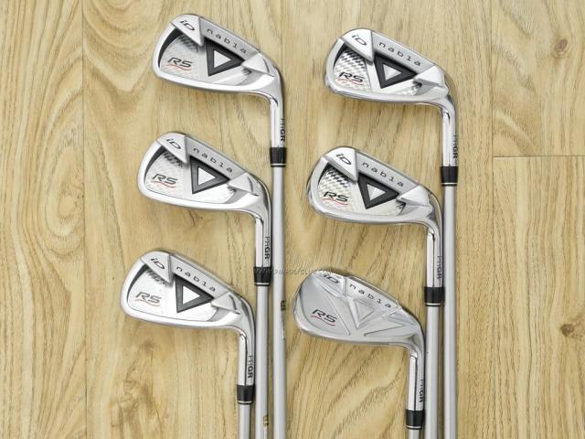 Iron set : PRGR : ชุดเหล็ก PRGR ID Nabla RS Titan Face (ปี 2015 หน้าเด้ง ตีไกล) มีเหล็ก 5-Pw (6 ชิ้น) ก้านกราไฟต์ Mitsubishi Rayon M-37 (Flex R)
