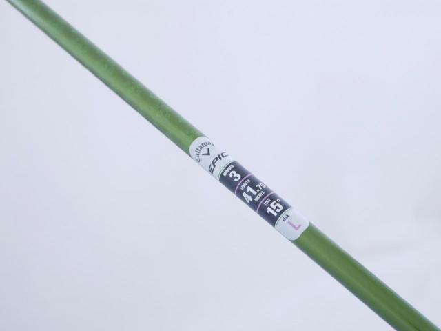Lady club : All : **ของใหม่ ยังไม่แกะพลาสติก** หัวไม้ 3 Callaway EPIC MAX FAST (รุ่นปี 2021) Loft 15 ก้าน Mitsubishi ELDIO 40 Flex L