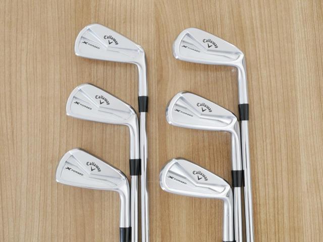 Iron set : Callaway : ชุดเหล็ก Callaway X Forged (รุ่นล่าสุด ปี 2024 นุ่ม แน่น หล่อมาก) มีเหล็ก 5-Pw (6 ชิ้น) ก้านเหล็ก NS Pro Modus 115 Flex S