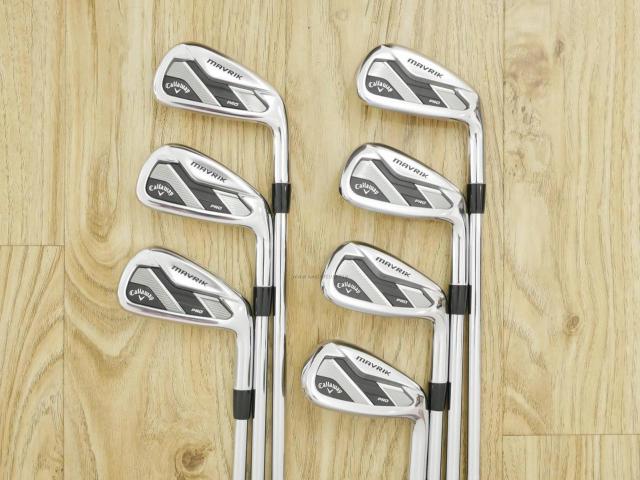 Iron set : Callaway : ชุดเหล็ก Callaway Mavrik Pro (ออกปี 2020) มีเหล็ก 4-Pw (7 ชิ้น) ก้านเหล็ก NS Pro 950 Flex S