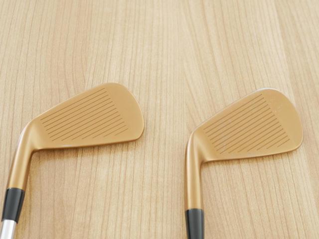 Iron set : Other Brand : ชุดเหล็ก Cobra KING MIM Tour Copper (หายาก) มีเหล็ก 3-Pw (8 ชิ้น) ก้านเหล็ก Dynamic Gold Tour Issue X100