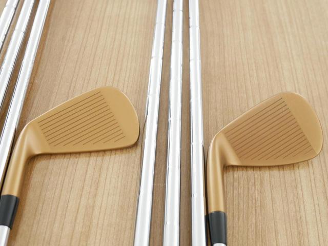 Iron set : Other Brand : ชุดเหล็ก Cobra KING MIM Tour Copper (หายาก) มีเหล็ก 3-Pw (8 ชิ้น) ก้านเหล็ก Dynamic Gold Tour Issue X100