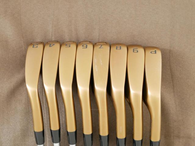 Iron set : Other Brand : ชุดเหล็ก Cobra KING MIM Tour Copper (หายาก) มีเหล็ก 3-Pw (8 ชิ้น) ก้านเหล็ก Dynamic Gold Tour Issue X100