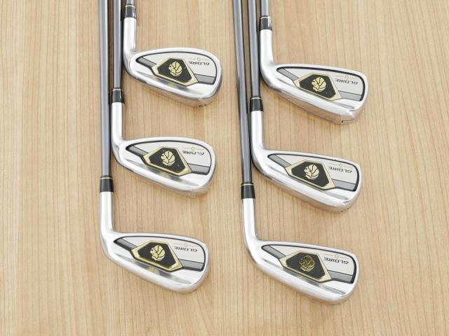 Iron set : Taylormade : ชุดเหล็ก Taylormade Gloire G (รุ่นท๊อปสุด ตีไกลมากๆ เหล็ก 7 Loft 26.5 หน้าเด้ง) มีเหล็ก 5-Pw (6 ชิ้น) ก้านกราไฟต์ Flex S