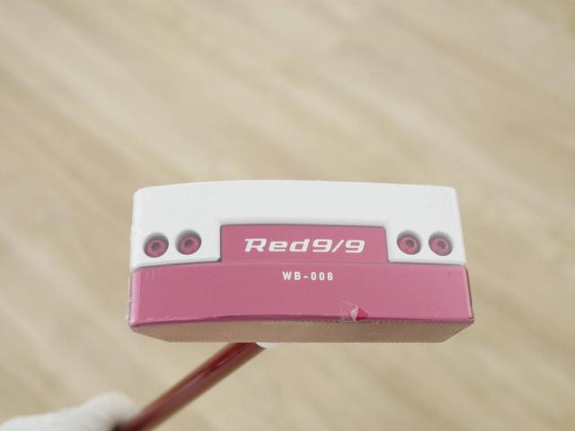 Putter : All : **ของใหม่ ยังไม่แกะพลาสติก** พัตเตอร์ Kasco Red 9/9 white back WB-008 ยาว 34 นิ้ว