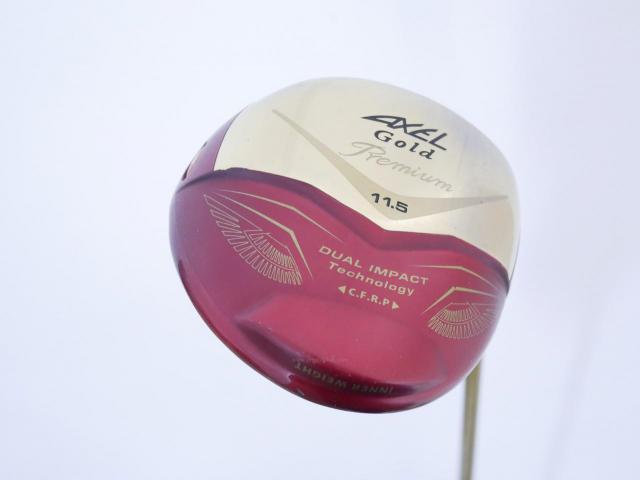 Driver : Tsuruya : ไดรเวอร์ Tsuruya AXEL Gold Premium IV (รุ่นปี 2021 ตัวท๊อป หน้าเด้งสุดๆ COR 0.87 ของใหม่ 4 หมื่น) Loft 11.5 Flex R