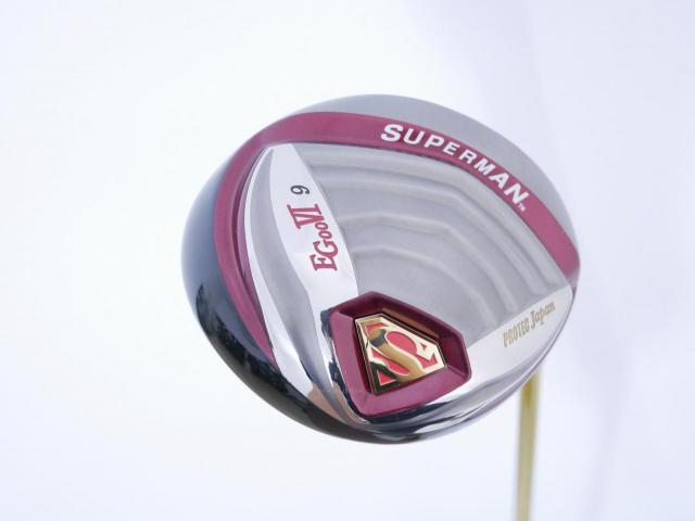 Driver : Superman : ไดรเวอร์ Superman EG006 COR (ปี 2022 ตีไกลมากๆ) Loft 9 ก้าน Big Blue V6 Flex S