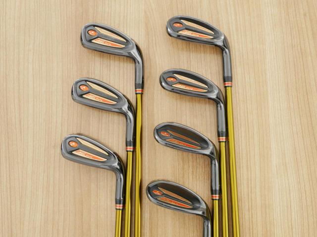 Iron set : Tsuruya : ชุดเหล็ก Tsuruya AXEL Gold Premium IV (รุ่นปี 2021 ของใหม่ 7 หมื่นกว่าบาท หน้าเด้งสุดๆ ไกลสุดๆๆ) มีเหล็ก 7-Pw,Aw,As,Sw (7 ชิ้น ครบเซ็ต) ก้านกราไฟต์ Flex R