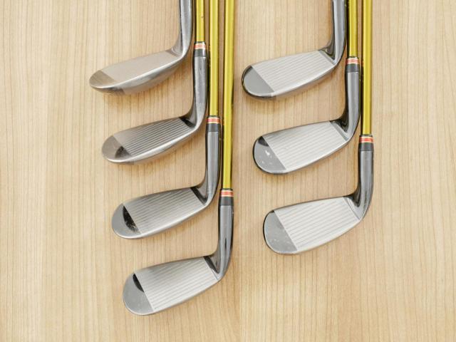 Iron set : Tsuruya : ชุดเหล็ก Tsuruya AXEL Gold Premium IV (รุ่นปี 2021 ของใหม่ 7 หมื่นกว่าบาท หน้าเด้งสุดๆ ไกลสุดๆๆ) มีเหล็ก 7-Pw,Aw,As,Sw (7 ชิ้น ครบเซ็ต) ก้านกราไฟต์ Flex R