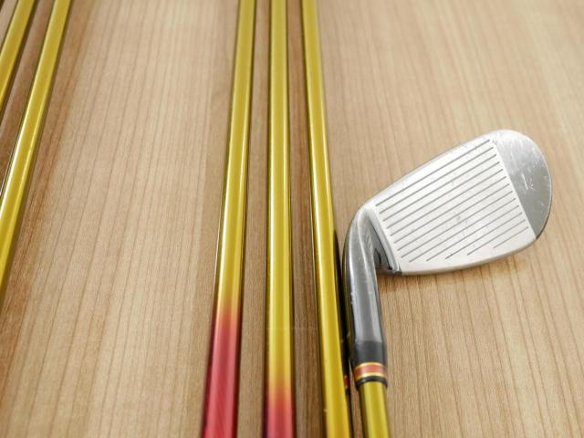 Iron set : Tsuruya : ชุดเหล็ก Tsuruya AXEL Gold Premium IV (รุ่นปี 2021 ของใหม่ 7 หมื่นกว่าบาท หน้าเด้งสุดๆ ไกลสุดๆๆ) มีเหล็ก 7-Pw,Aw,As,Sw (7 ชิ้น ครบเซ็ต) ก้านกราไฟต์ Flex R