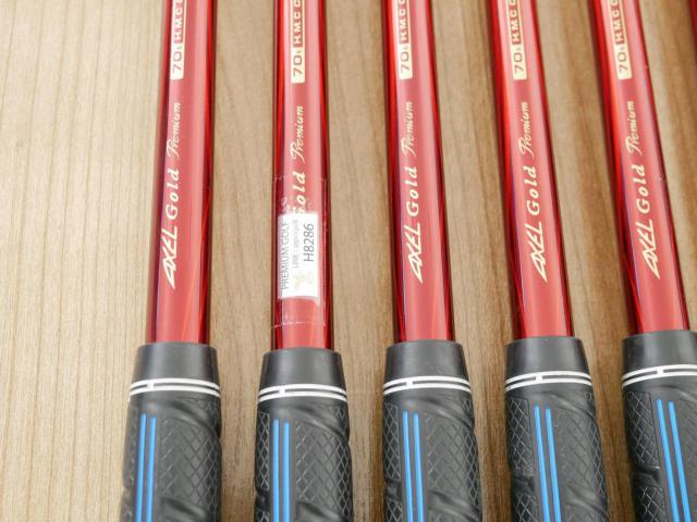 Iron set : Tsuruya : ชุดเหล็ก Tsuruya AXEL Gold Premium IV (รุ่นปี 2021 ของใหม่ 7 หมื่นกว่าบาท หน้าเด้งสุดๆ ไกลสุดๆๆ) มีเหล็ก 7-Pw,Aw,As,Sw (7 ชิ้น ครบเซ็ต) ก้านกราไฟต์ Flex R