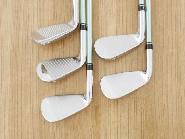 Lady club : All : ชุดเหล็ก Callaway ELYTE Max Fast (รุ่นล่าสุด ออกปี 2025 ตีง่ายมาก ไกล Japan Spec.) มีเหล็ก 7-Pw,Sw (5 ชิ้น) ก้านกราไฟต์ UST Mamiya LINQ 40 Flex L (Lady)