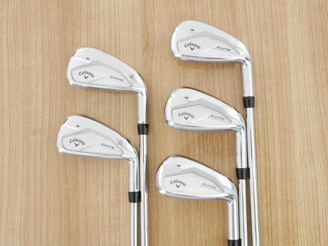 Iron set : Callaway : ชุดเหล็ก Callaway ELYTE X (รุ่นล่าสุด ออกปี 2025 ตีง่ายมาก ไกล Japan Spec.) มีเหล็ก 6-Pw (5 ชิ้น) ก้านเหล็ก NS Pro 750 NEO Flex R